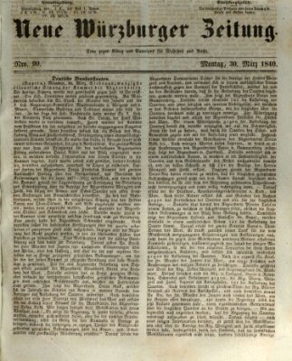 Neue Würzburger Zeitung Montag 30. März 1840