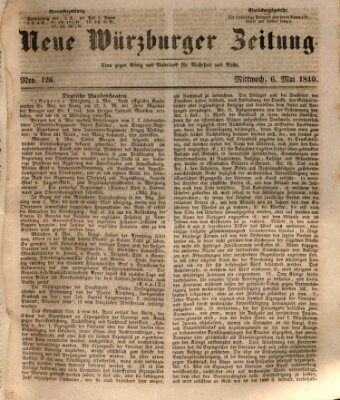 Neue Würzburger Zeitung Mittwoch 6. Mai 1840