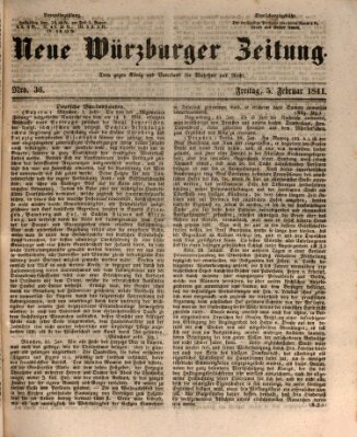 Neue Würzburger Zeitung Freitag 5. Februar 1841