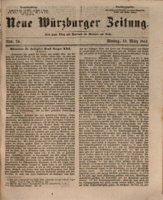 Neue Würzburger Zeitung Montag 15. März 1841