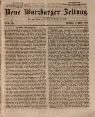 Neue Würzburger Zeitung Montag 5. April 1841