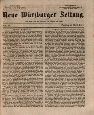 Neue Würzburger Zeitung Dienstag 6. April 1841