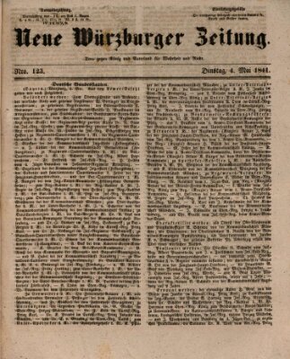 Neue Würzburger Zeitung Dienstag 4. Mai 1841