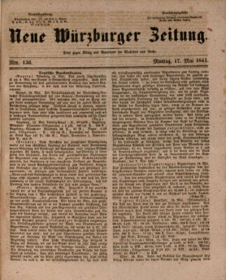 Neue Würzburger Zeitung Montag 17. Mai 1841