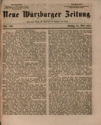 Neue Würzburger Zeitung Freitag 21. Mai 1841