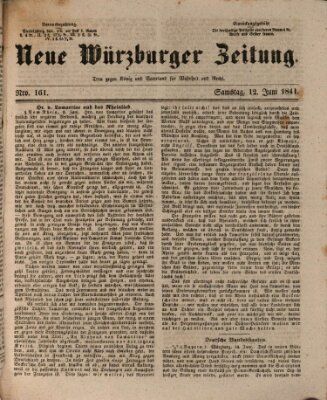 Neue Würzburger Zeitung Samstag 12. Juni 1841