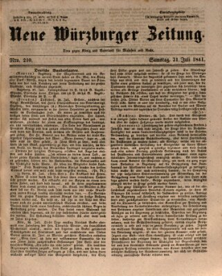 Neue Würzburger Zeitung Samstag 31. Juli 1841