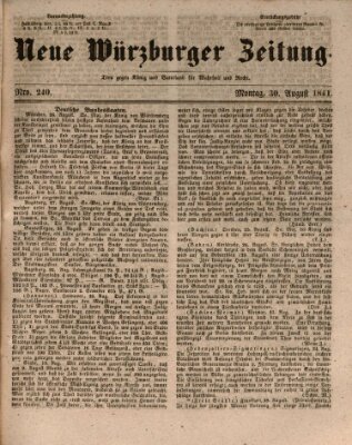 Neue Würzburger Zeitung Montag 30. August 1841