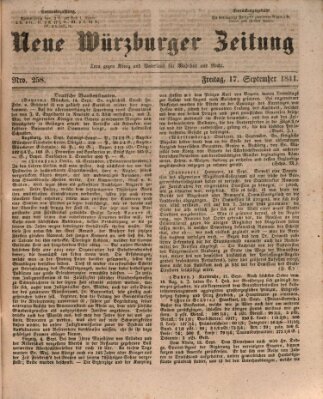 Neue Würzburger Zeitung Freitag 17. September 1841