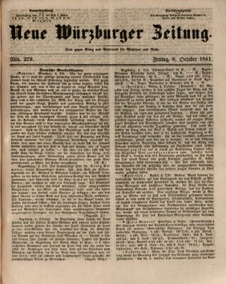 Neue Würzburger Zeitung Freitag 8. Oktober 1841