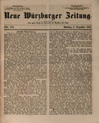 Neue Würzburger Zeitung Montag 6. Dezember 1841