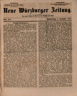 Neue Würzburger Zeitung Donnerstag 9. Dezember 1841