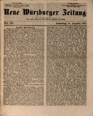 Neue Würzburger Zeitung Donnerstag 23. Dezember 1841