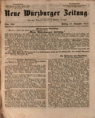 Neue Würzburger Zeitung Freitag 31. Dezember 1841