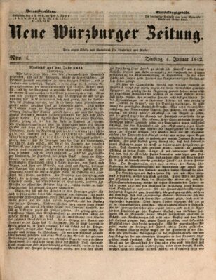 Neue Würzburger Zeitung Dienstag 4. Januar 1842