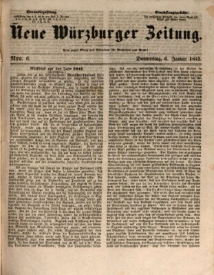 Neue Würzburger Zeitung Donnerstag 6. Januar 1842