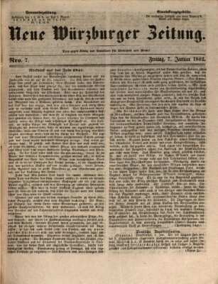 Neue Würzburger Zeitung Freitag 7. Januar 1842