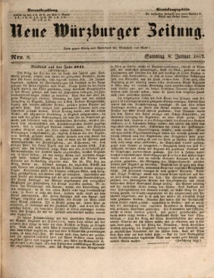 Neue Würzburger Zeitung Samstag 8. Januar 1842