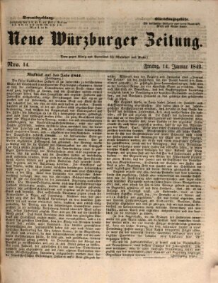 Neue Würzburger Zeitung Freitag 14. Januar 1842