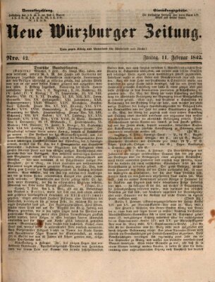 Neue Würzburger Zeitung Freitag 11. Februar 1842