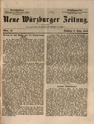 Neue Würzburger Zeitung Sonntag 6. März 1842