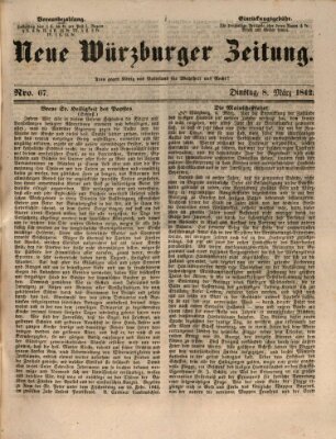 Neue Würzburger Zeitung Dienstag 8. März 1842