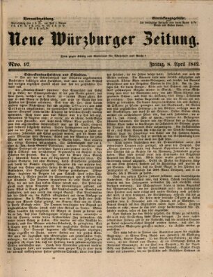 Neue Würzburger Zeitung Freitag 8. April 1842