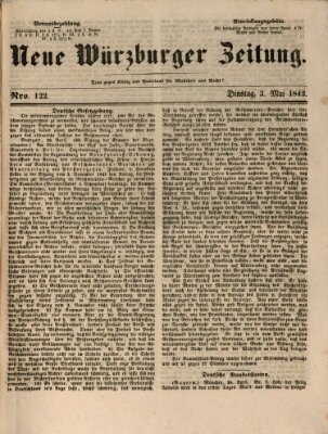 Neue Würzburger Zeitung Dienstag 3. Mai 1842