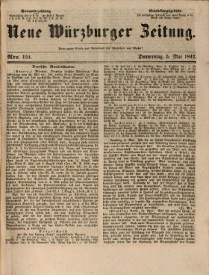 Neue Würzburger Zeitung Donnerstag 5. Mai 1842