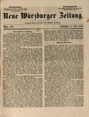 Neue Würzburger Zeitung Samstag 14. Mai 1842