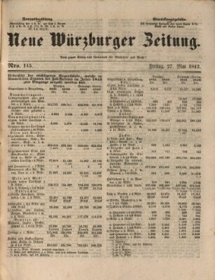 Neue Würzburger Zeitung Freitag 27. Mai 1842