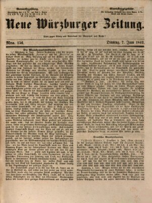 Neue Würzburger Zeitung Dienstag 7. Juni 1842