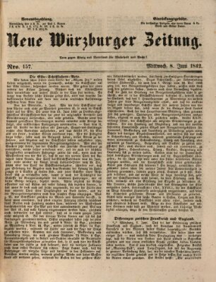 Neue Würzburger Zeitung Mittwoch 8. Juni 1842