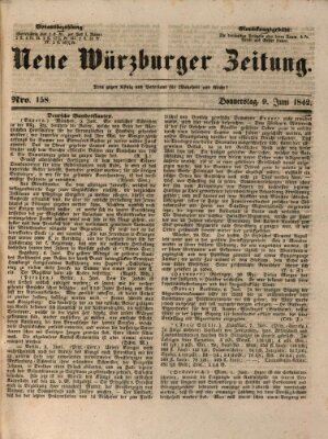 Neue Würzburger Zeitung Donnerstag 9. Juni 1842