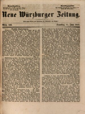 Neue Würzburger Zeitung Samstag 11. Juni 1842