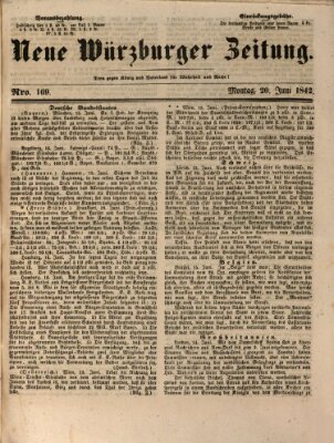 Neue Würzburger Zeitung Montag 20. Juni 1842