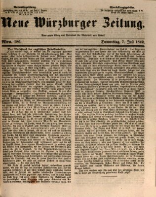 Neue Würzburger Zeitung Donnerstag 7. Juli 1842