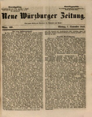 Neue Würzburger Zeitung Montag 7. November 1842