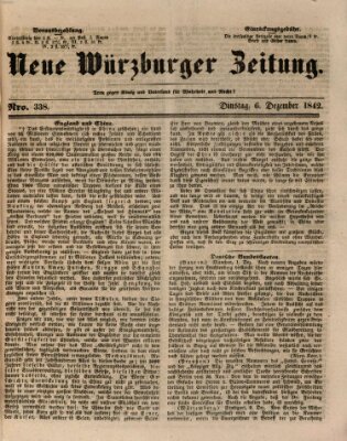 Neue Würzburger Zeitung Dienstag 6. Dezember 1842