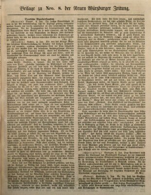 Neue Würzburger Zeitung Sonntag 8. Januar 1843