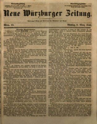 Neue Würzburger Zeitung Montag 6. März 1843