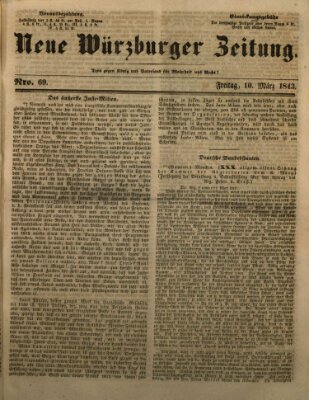 Neue Würzburger Zeitung Freitag 10. März 1843