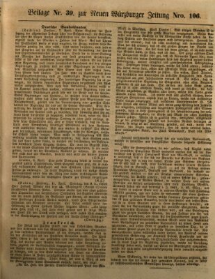 Neue Würzburger Zeitung Sonntag 16. April 1843