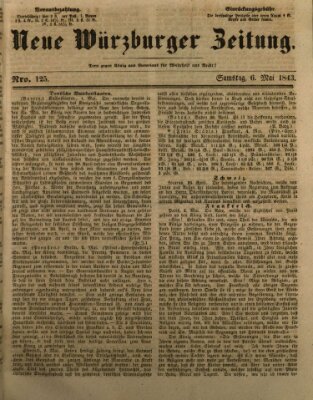 Neue Würzburger Zeitung Samstag 6. Mai 1843