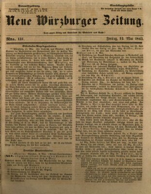 Neue Würzburger Zeitung Freitag 12. Mai 1843