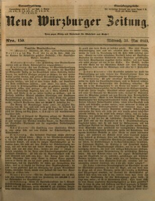 Neue Würzburger Zeitung Mittwoch 31. Mai 1843