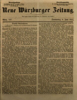 Neue Würzburger Zeitung Donnerstag 8. Juni 1843