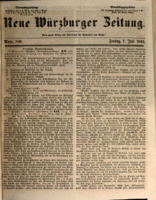 Neue Würzburger Zeitung Freitag 7. Juli 1843