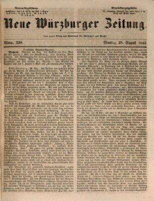 Neue Würzburger Zeitung Montag 28. August 1843