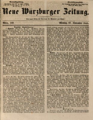 Neue Würzburger Zeitung Montag 27. November 1843